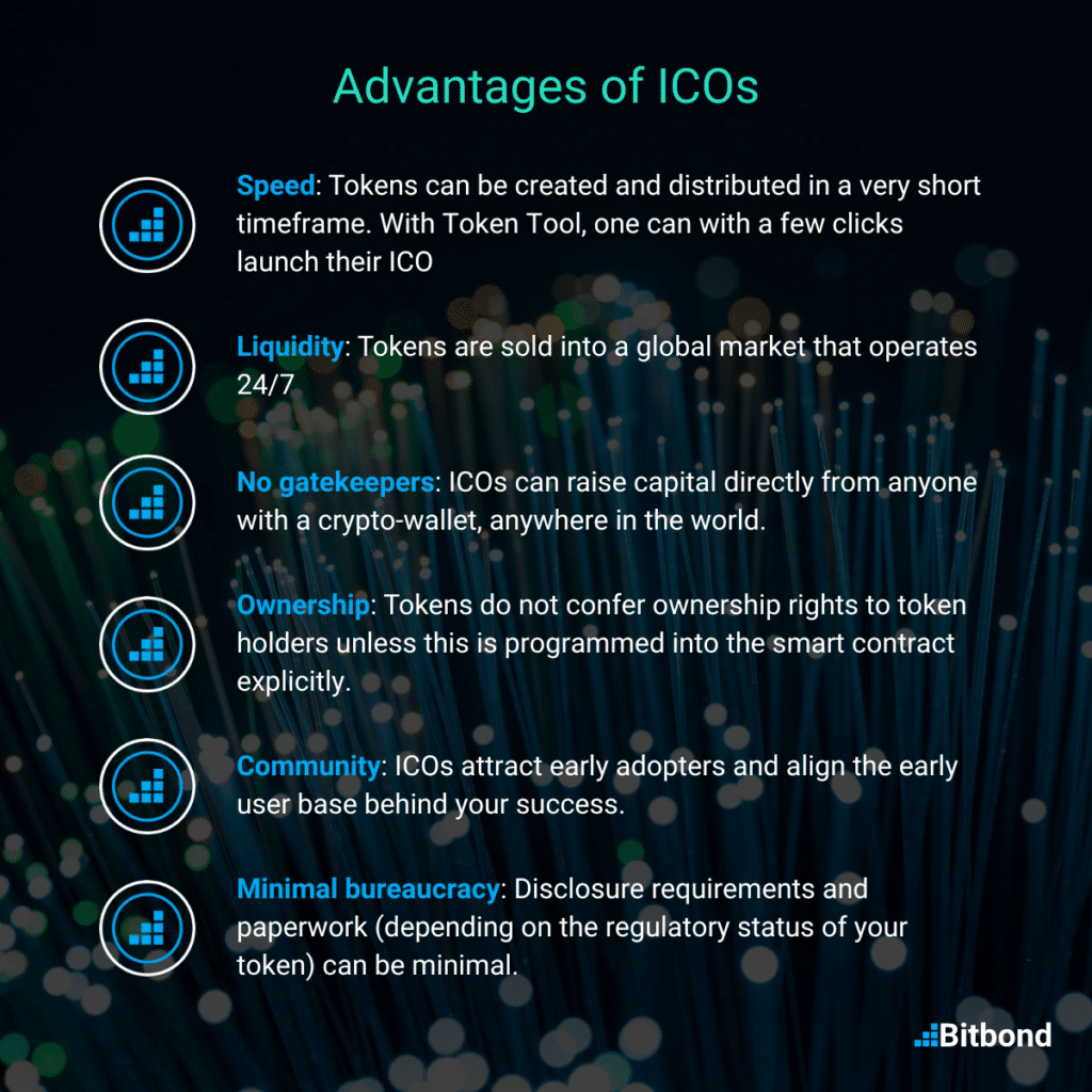 How to launch an ICO and advantages of ICOs