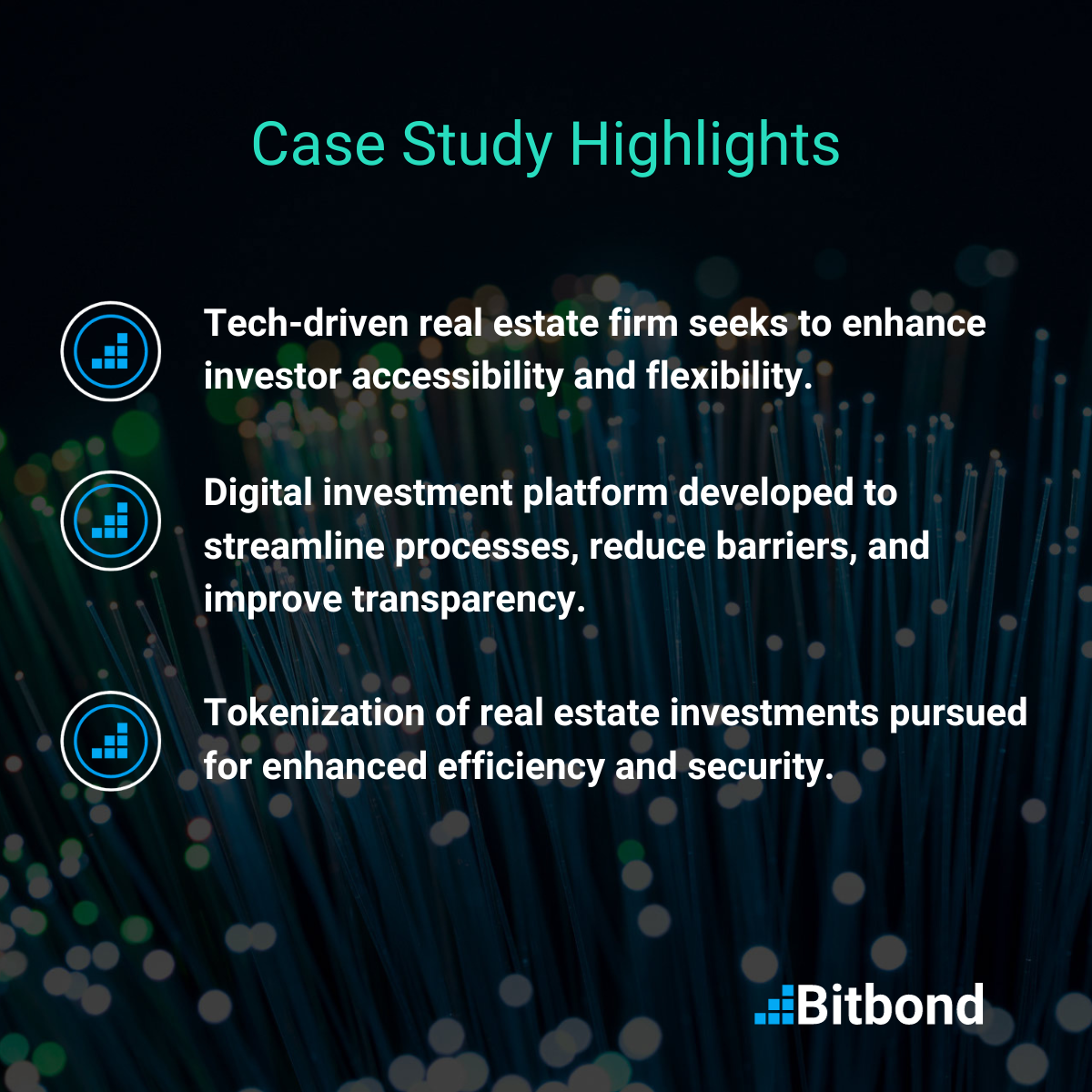 Image describing the highlights for this tokenized real estate case study